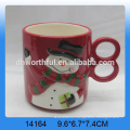 Taza de cerámica de encargo de la Navidad de Santa